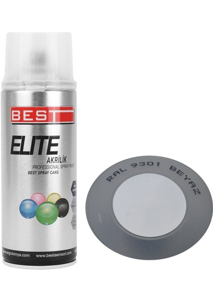 Elite Sprey Boya Ral 9301 Beyaz Eşya Beyazı 400ML