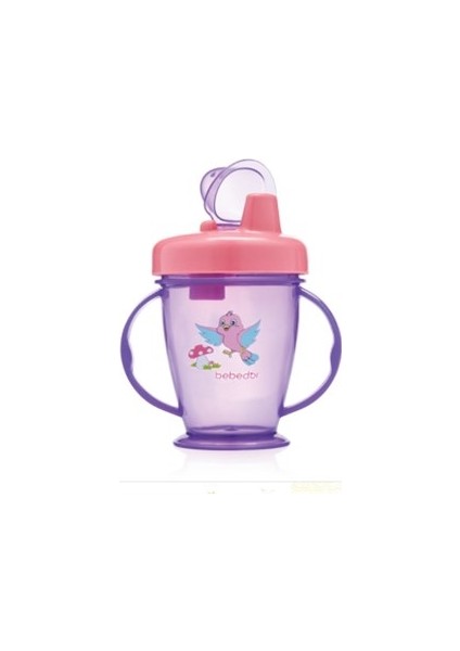 B-8508 Kapaklı Kulplu Su Oluklu Bardak 210 ml