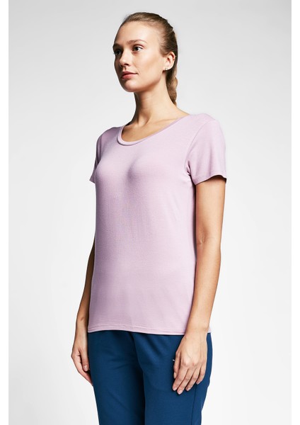 Siyah Kadın T-Shirt 20S-2205-20B