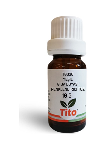 Yeşil Gıda Renklendiricisi Toz Suda Çözünür 10 gr