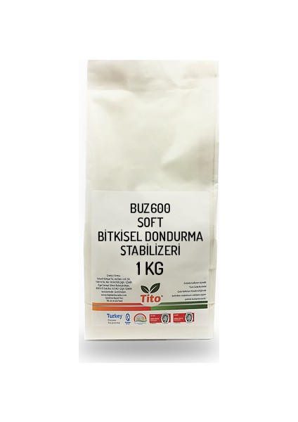 BUZ600 Soft Bitkisel Dondurma Stabilizörü 1 kg
