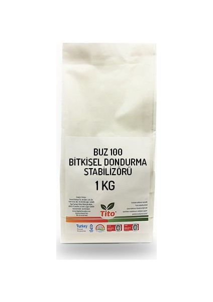 BUZ100 Bitkisel Dondurma Stabilizörü 1 kg