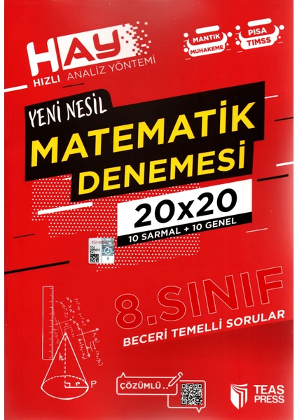 Teas Press 8. Sınıf Yeni Nesil Matematik Denemesi 20 Adet