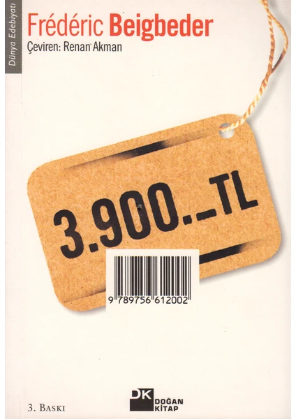 3.900.-TL - Frédéric Beigbeder