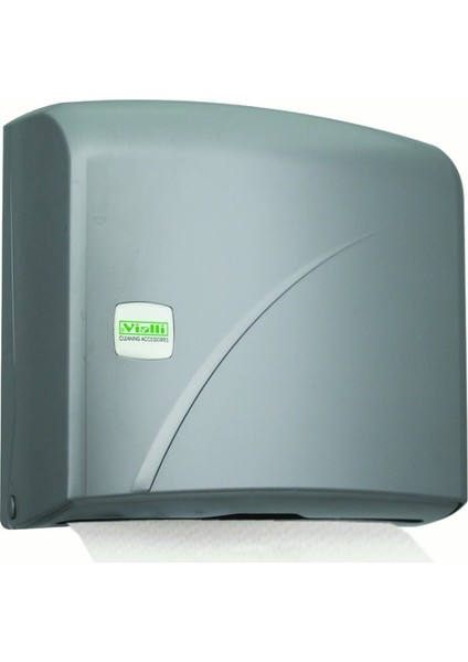 K2M Z Katlı Kağıt Havlu Dispenseri Gri Max 200 Ad 22 cm