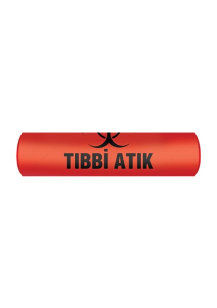 Tıbbi Atık Hastane Çöp Poşeti 80X110 cm Jumbo 100 Ad 8 kg