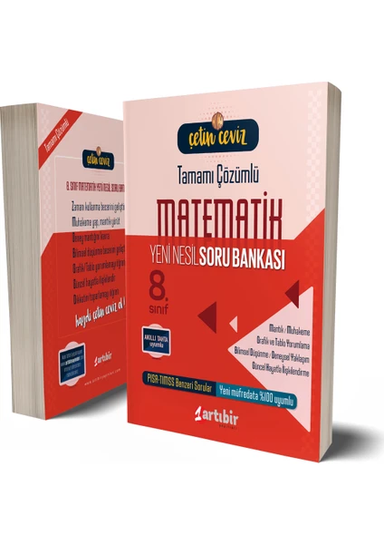 Artıbir Yayınları 8. Sınıf Çetin Ceviz Matematik Soru Bankası