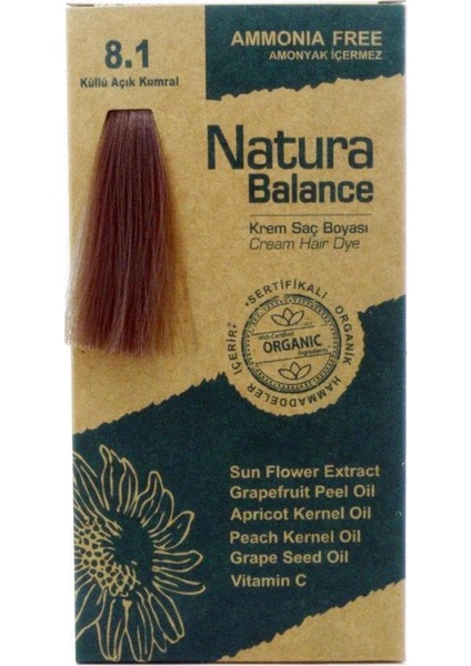 Balance (Krem Saç Boyası) Küllü Açık Kumral 8.1 60ML