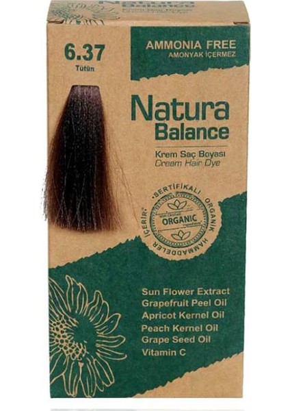 Balance (Krem Saç Boyası) Tütün 6.37 60ML