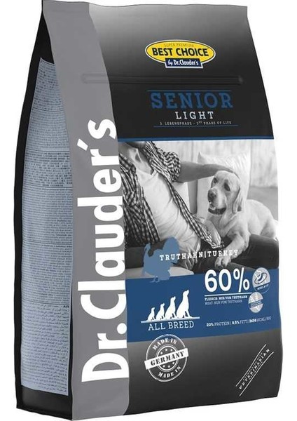 Dr.Clauders Glutensiz Light Yaşlı Köpek Maması 4 Kg