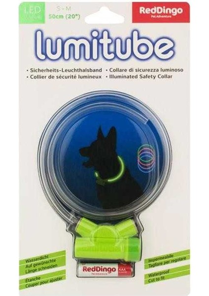 ​Reddingo Lumitube Yeşil Işıklı Köpek Boyun Tasması 15 x 50 Cm