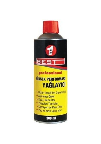 6 Faktör Yağlayıcı Pas Nem Önleyici Performans Spreyi 200 ml