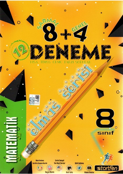 8. Sınıf Matematik 8 + 4 Elmas Serisi Deneme
