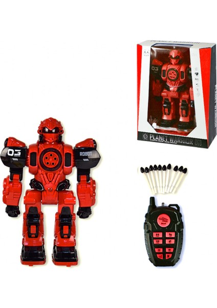 Planet Warrior Sesli ve Işıklı Robot 34 cm