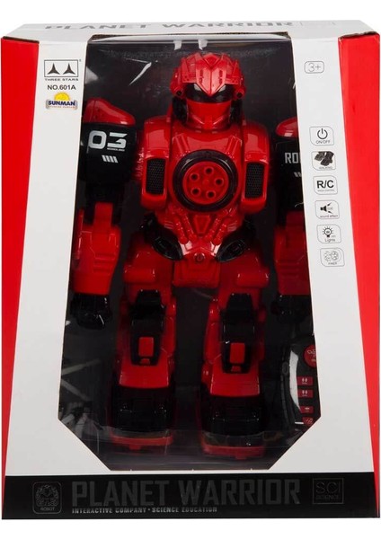 Planet Warrior Sesli ve Işıklı Robot 34 cm