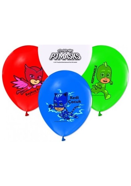 Pj Mask Baskılı Balon 12 Inch 10 Adet