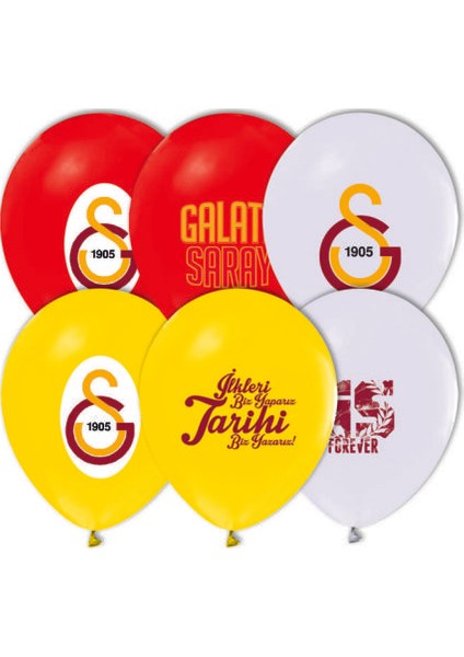 Galatasaray Baskılı Balon 12 Inch 100 Adet