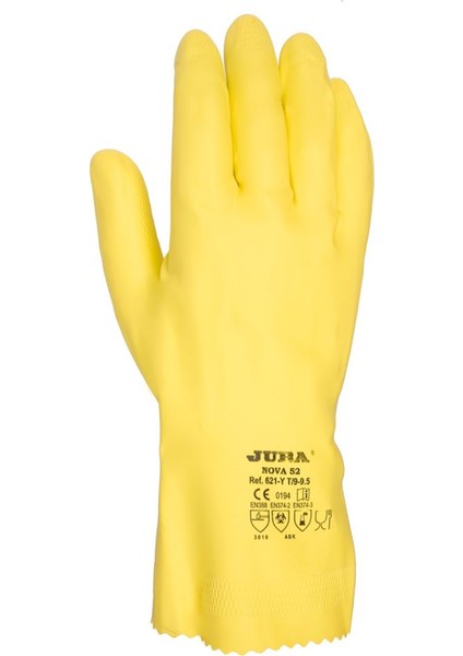 621 Y Pamuk Astarlı Latex Eldiven 0 - 38 mm 10 - XL