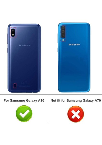 Samsung Galaxy A10 Toz Korumalı Tıpalı Şeffaf Silikon Kılıf