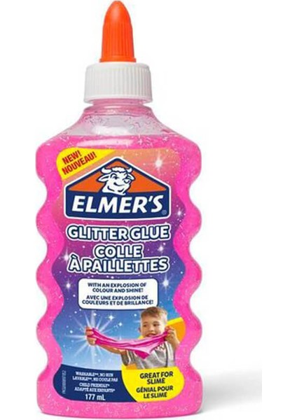 Elmer's Simli Yapıştırıcı Pembe 177 ml