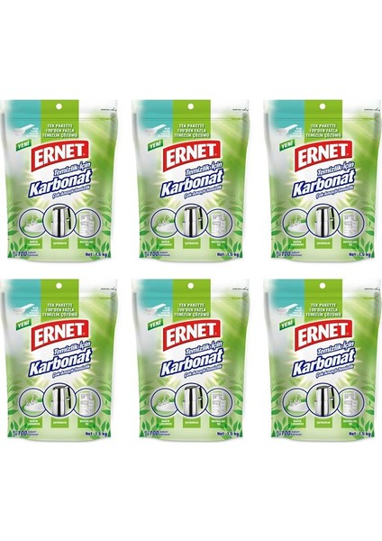 Temizlik İçin Karbonat 1,5 kg 6'Lı