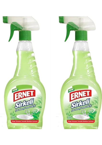 Temizlik İçin Sirkeli Temizleyici 750 ml Spreyli 2'Li