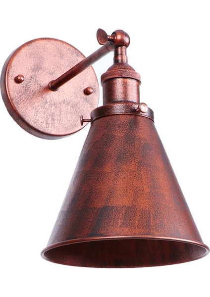 Bakır Eskitme Mafsallı Aplik Çap 18 cm