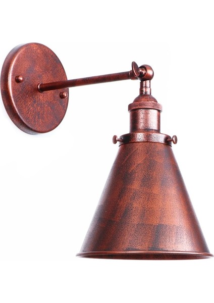 Bakır Eskitme Mafsallı Aplik Çap 18 cm