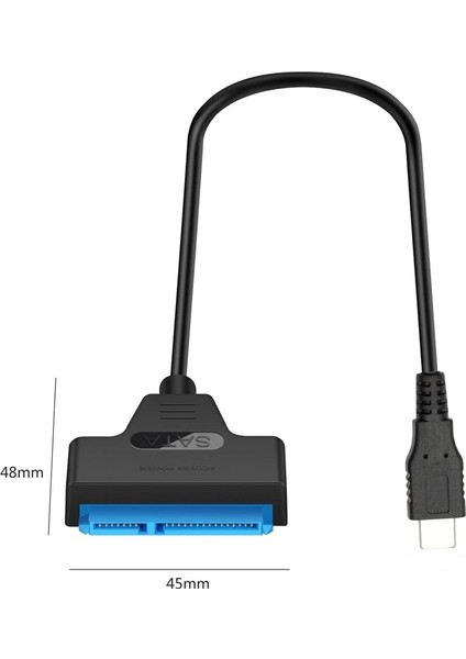 4393 Type C 3.1 USB To 2.5 3.5 Inç Sata SSD HDD Hard Disk DVD Kablosu