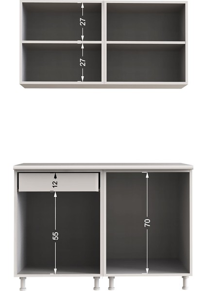 Bade Mutfak 120 cm
