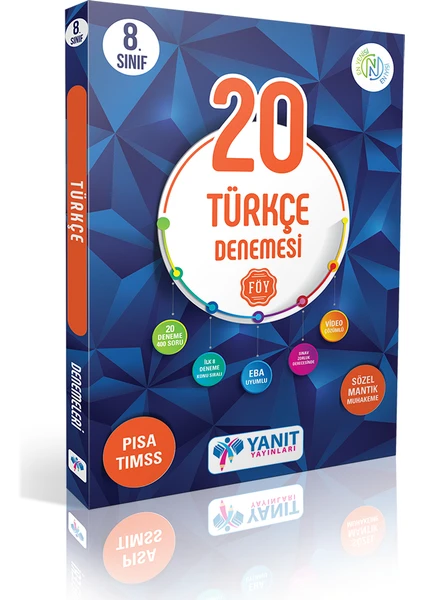 Yanıt Yayınları  8. Sınıf 20 Türkçe Denemesi Video Çözümlü