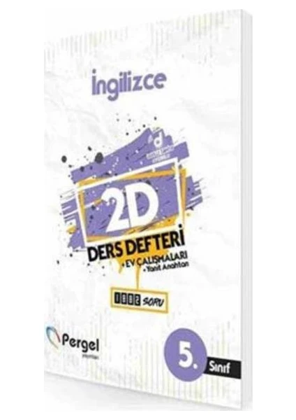 Pergel 5. Sınıf İngilizce 2D Ders Defteri-Ev Çalışmaları-Yanıt Anahtarı