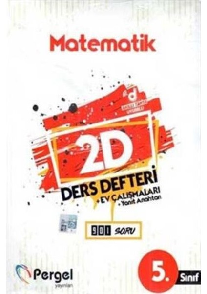 Pergel 5. Sınıf Matematik 2D Ders Defteri-Ev Çalışmaları-Yanıt Anahtarı