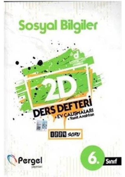 Pergel 6. Sınıf Sosyal Bilgiler 2D Ders Defteri-Ev Çalışmaları-Yanıt Anahtarı