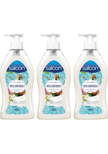 Sıvı Sabun Beyaz Sabun Kokulu 400 ml 3'lü