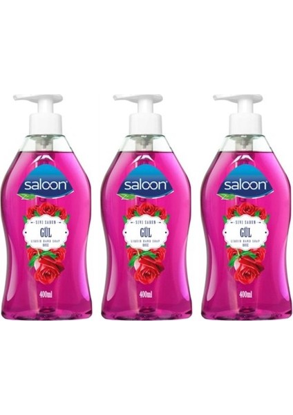 Sıvı Sabun Gül 400 ml 3'lü