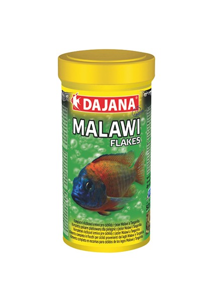 Malawi Cichlid Flakes Malavi Cichlidları için Pul Yem 250 Ml 50 Gr