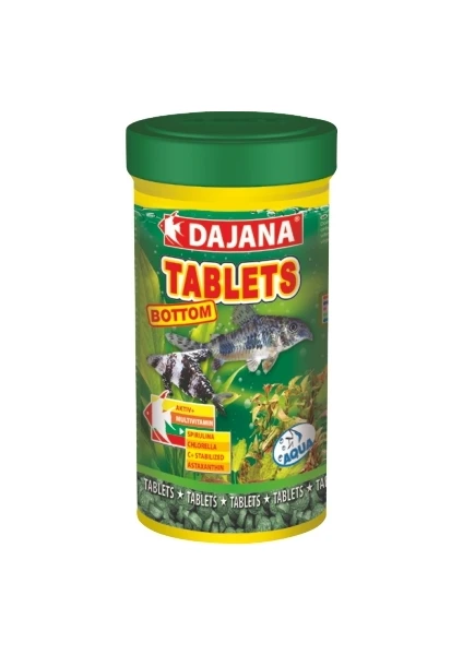 Tablets Bottom Dip Balıkları Tablet Yem 100 Ml 50 Gr