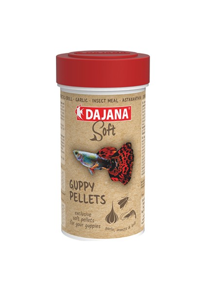 Guppy Pellets Soft Lepistesler İçin Soft Yem 100 Ml 50 Gr