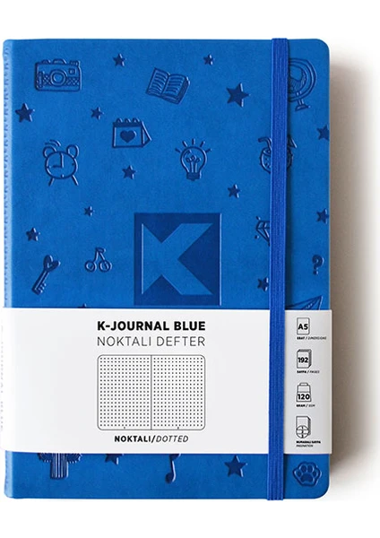 K-Journal Noktalı Defter Mavi