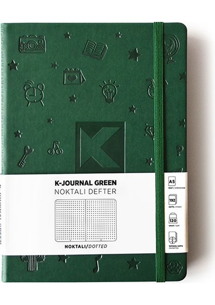 K-Journal Noktalı Defter Yeşil