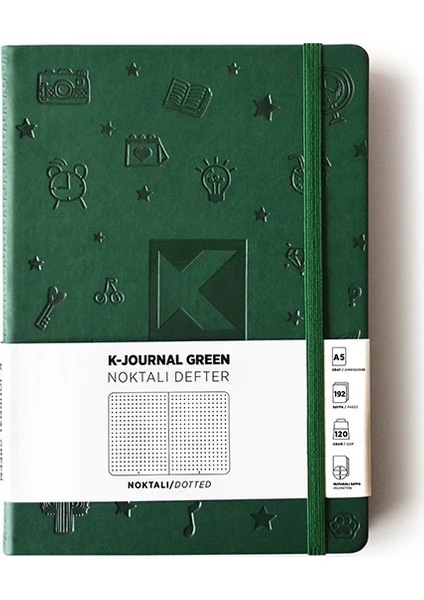 K-Journal Noktalı Defter Yeşil