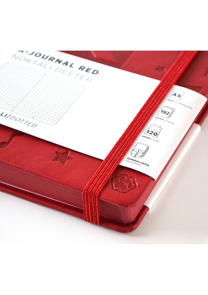 K-Journal Noktalı Defter Kırmızı