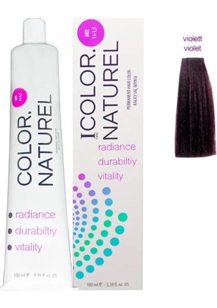 Color Naturel Saç Boyası Mix Viyole 100 ml