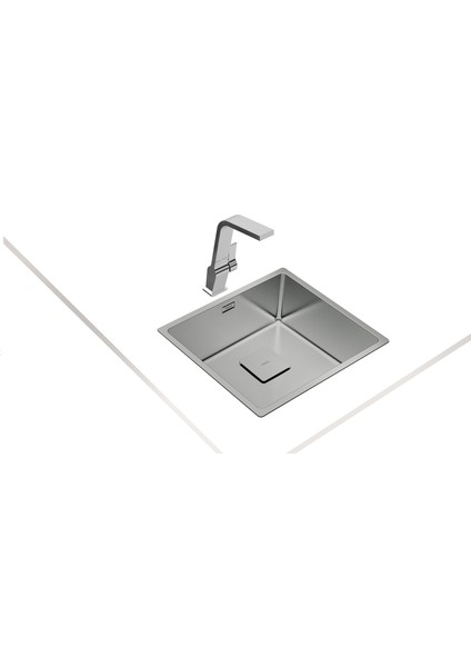 Flexlinea Tezgahaltı Paslanmaz Çelik Mutfak Evyesi 45 x 40 cm fiyatları