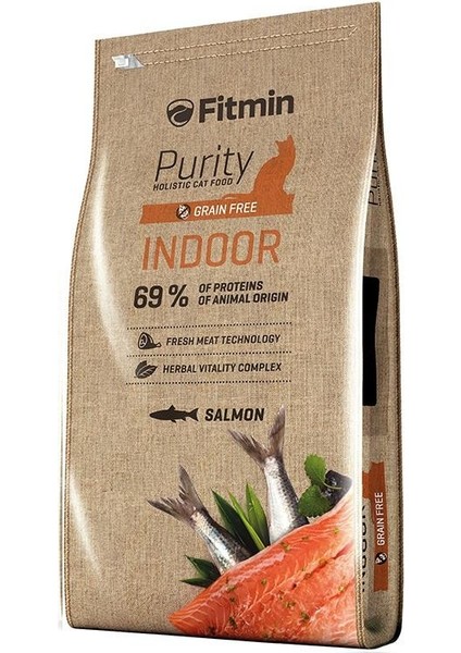 Purity Indoor Somonlu Tahılsız Yetişkin Kedi Maması 10 kg