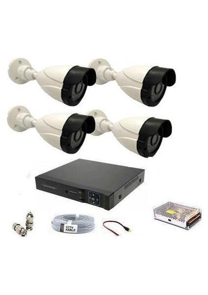 2mp 1080P 4 Kameralı Ahd Güvenlik Seti BG-5208