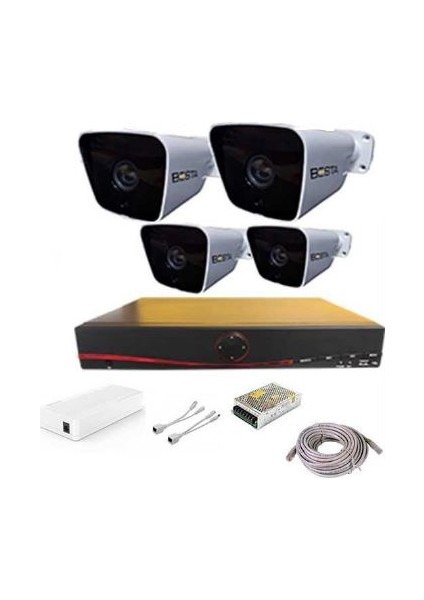 4 Kameralı Full Hd Ip Güvenlik Kamerası Sistemi BI-2315