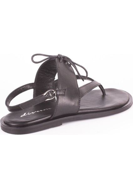 Siyah Deri Sandalet 36 modelleri
