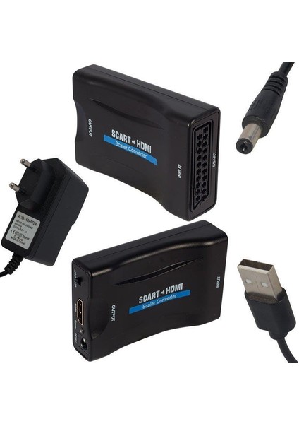 Powermaster Scart To HDMI Çevirici Adaptör